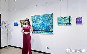 藝術與音樂交織　任怡潔《浮花夢影》創作個展開幕茶會溫馨登場