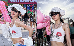 謝金燕飛韓國朝聖水炸彈音樂節！秀超狂腹肌「竟遇小鮮肉搭訕」