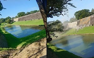 （影）熊本城石垣地震當下瞬間崩塌　目擊影片與前後對照照瘋傳