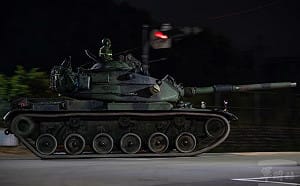漢光42號演習登場！第五作戰區中部演練關鍵設施防護　M60A3戰車出動
