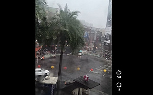 (影)「白海豚」外圍環流壟罩北台灣！ 強風豪雨侵襲  網友怒：怎麼沒放颱風假