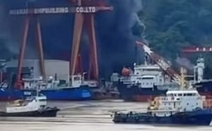 福建寧德船廠爆炸12傷! 疑維修船底漏油 「突然間就炸了」