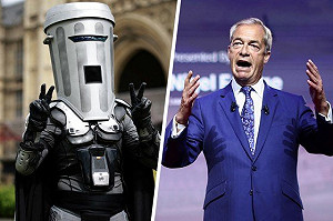 主要競爭對手竟是「垃圾桶」！ 英右翼政黨黨魁法拉吉勝選 重返下議院