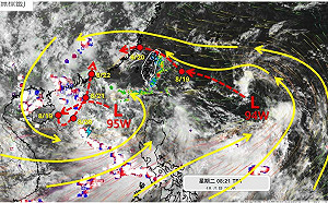 熱帶擾動94W明接近！氣象專家提醒：降雨增多注意大雷雨