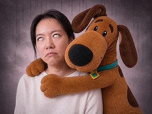 史努比、史酷比傻傻分不清！ 陳水扁AI惡搞陳幸妤翻白眼