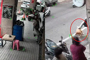 中壢機車行虐狗畫面瘋傳！飼主辯：小孩不懂事 動保處出手了