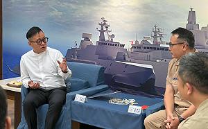 軍人節慰勉海軍基隆後支部 童子瑋：攜手軍方穩健點亮西岸