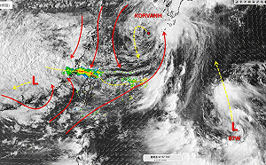 為何北台灣早上大雨狂轟？專家點出南北風交會：可能還要持續一段時間