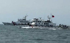（影）中國海警4船越界闖金門水域　海巡強勢逼退：犯我海疆寸步不讓