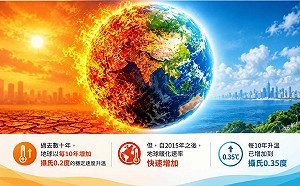 地球暖化速率飆升！每10年升溫0.35度 人類3大生存資源面臨挑戰