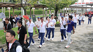 名古屋亞運歡迎儀式延宕1.5小時 經抗議後李洋終於進場