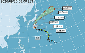 杜鵑颱風升級中颱！今北轉大迴轉 氣象署：周一逼近日本關東