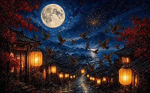  回文詩》 中秋夜  