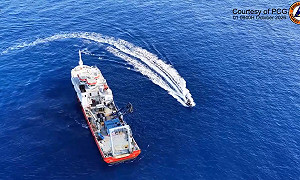 情蒐海纜？菲海防艦巴丹外海驅離中國科考船 中海警介入掩護對峙中