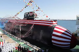 估造價162億 日本海自大鯨級7號艦「翔鯨」神戶進水