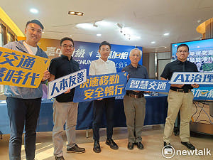 (影)力挺江啟臣交通政見！許育璿提三大主張：以AI智慧治理翻轉台中