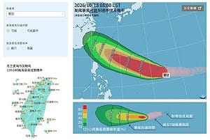 強颱薔琵恐成今年風王！最快週三晚發海警 對台風雨影響曝
