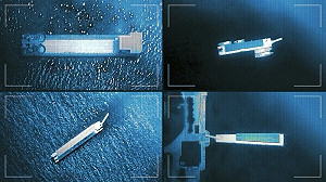 衛星揭金正恩海濱度假奢華生活 80米遊艇配50米泳池及滑水道