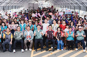 林智鴻赤山成立後援總會 逾千人現場驗收滯洪池政績
