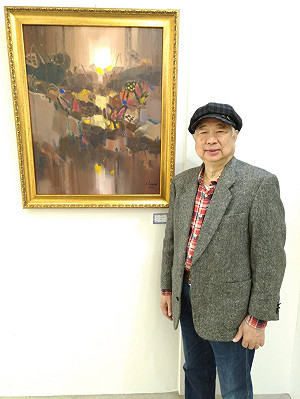 呂秀蓮、林洋港都收藏了他的畫了 聽障畫家曾榮三開個展