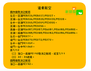 強颱瑪莉亞來襲 國內航班異動看這裡