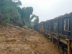 台鐵南迴線因豪雨重創停駛 台17線林邊段封閉