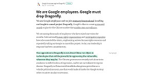 Google員工連署！拒研發中國市場專屬搜尋引擎「蜻蜓」