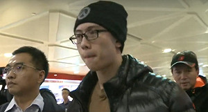 孫安佐返抵台灣 前往士林地檢署接受偵訊