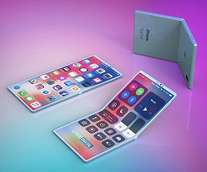 摺疊機大戰開打！蘋果首款可折螢幕iPhone渲染圖曝光