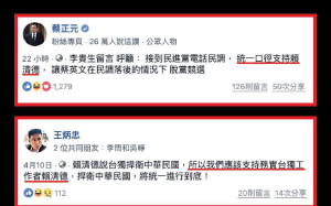蔡正元、王炳忠籲支持賴清德  只是堵藍：徵召賴 還能得到綠營選票