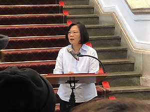 汪洋要台媒宣傳一國兩制 蔡英文:證實中國確實對媒體施壓