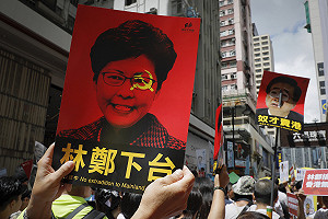 圖輯》50萬港人反送中！遊行隊伍稍晚預演包圍立法會