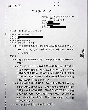 政院不是ATM？王定宇秀7/1匆忙請款公文問到底誰卡誰