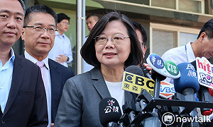 郭台銘退黨 蔡英文：以國政穩紮穩打，對選情有信心