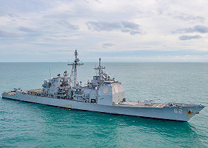 今年第9次 嚴德發證實：美飛彈巡洋艦「昌塞勒斯維號」航經台海