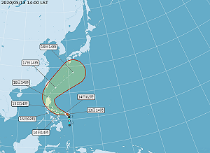 今年首颱「黃蜂」持續增強中！氣象局：週末最接近台灣