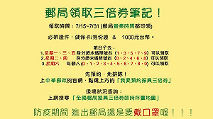 郵局三倍券怎麼買？一圖掌握關鍵筆記