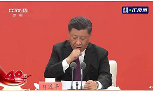 快篩了嗎？ 習近平南巡演說「咳不停」 央視直播畫面不斷閃切