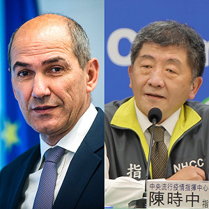 斯洛維尼亞總理與陳時中視訊會議 大讚台灣防疫成果