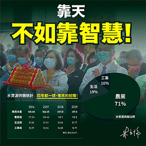 全台鬧水荒56年來之最 朱立倫怒斥「鑿井說」：靠天不如靠智慧