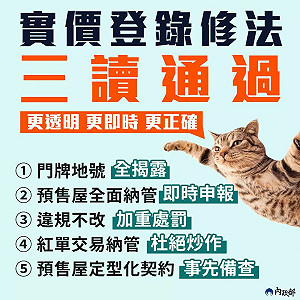 杜絕實價登錄造假 最重可處100萬罰鍰