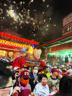 大甲媽祖遶境不缺席 馬英九為台灣祈求這3件事