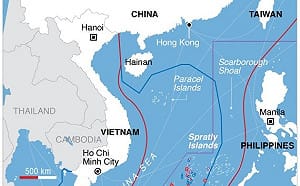 越南軍事化南海人工島礁　規模與中國相當