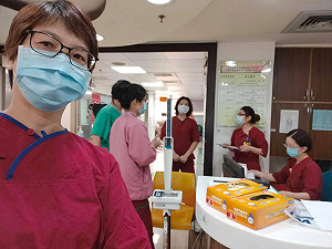 歸功林勝東嗆聲 蔡壁如 ：來和平醫院快篩的人變多了