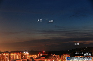 戰神與愛神的相遇！「火星合金星」今天傍晚登場