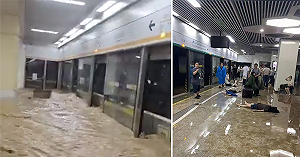 (影) 鄭州暴雨成災7省隊伍趕赴現場 幼兒園師生驚險營救