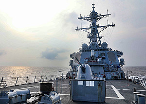 今年第七度 美軍驅逐艦「班福特號」通過台灣海峽