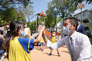 「進擊的公園2.0」投入1600萬 興南公園啟用 林智堅大讚好玩