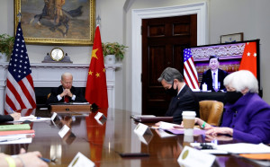 拜登稱對台政策不變 趙立堅：臺灣關係法和6項保證都是無效的