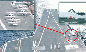 中國航空母艦甲板出現無人機？！外媒猜可能是它或它…
